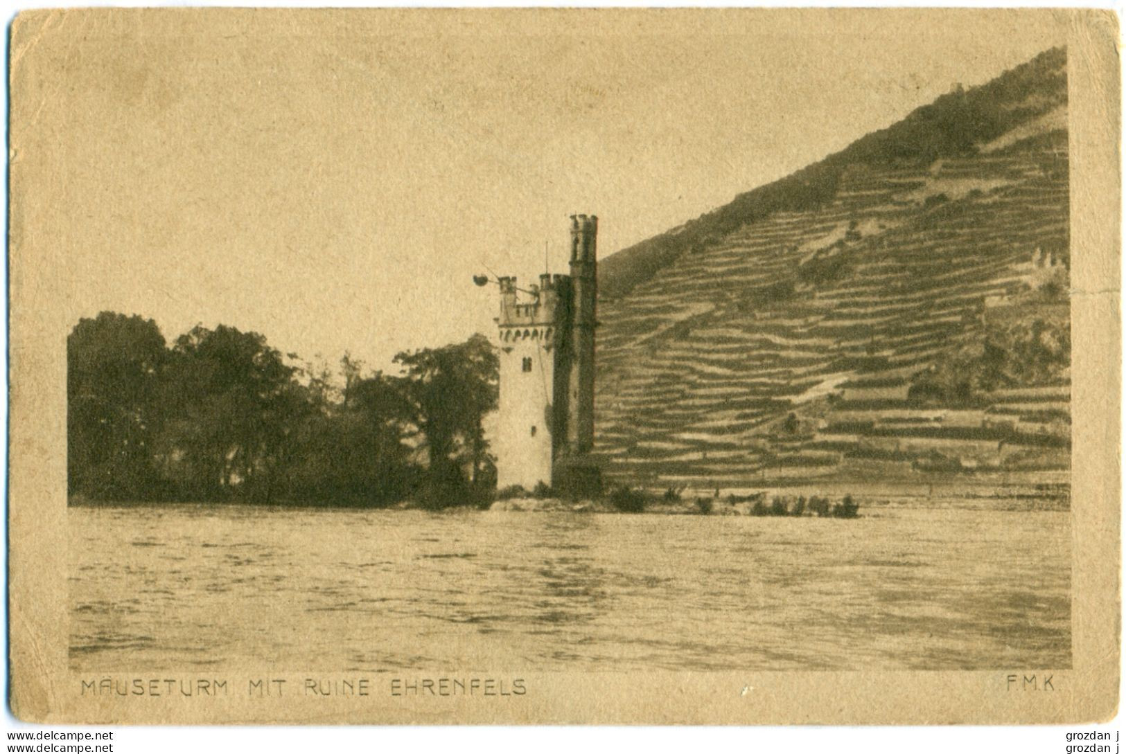 SPRING-CLEANING LOT (5 POSTCARDS), Ruine Ehrenfels, Germany - Ruedesheim A. Rh.