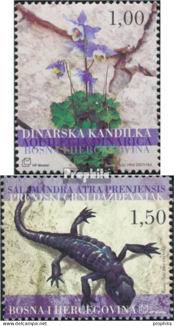 Bosnien - Kroat. Post Mostar 127-128 (kompl.Ausg.) Postfrisch 2004 Flora Und Fauna - Bosnien-Herzegowina