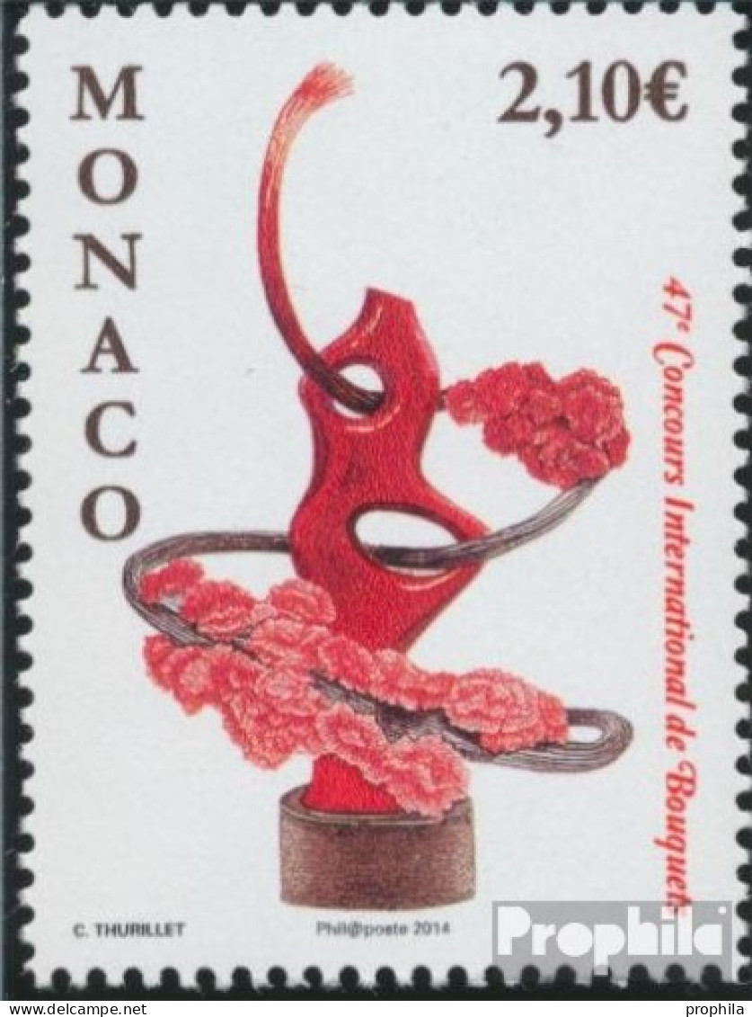 Monaco 3172 (kompl.Ausg.) Postfrisch 2014 Blumenbinderei - Unused Stamps