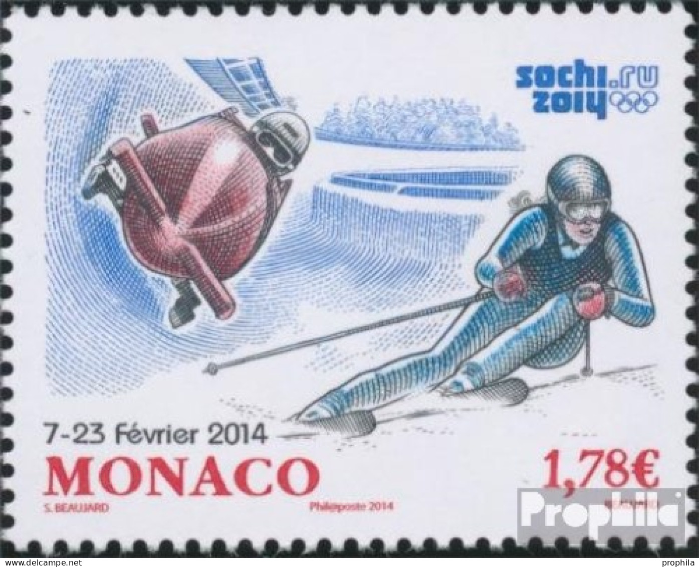 Monaco 3169 (kompl.Ausg.) Postfrisch 2014 Olympische Winterspiele - Ongebruikt