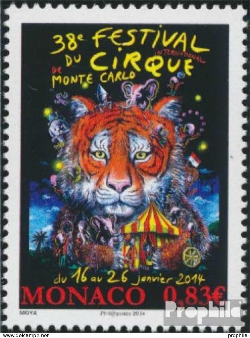 Monaco 3165 (kompl.Ausg.) Postfrisch 2014 Zirkusfestival - Unused Stamps