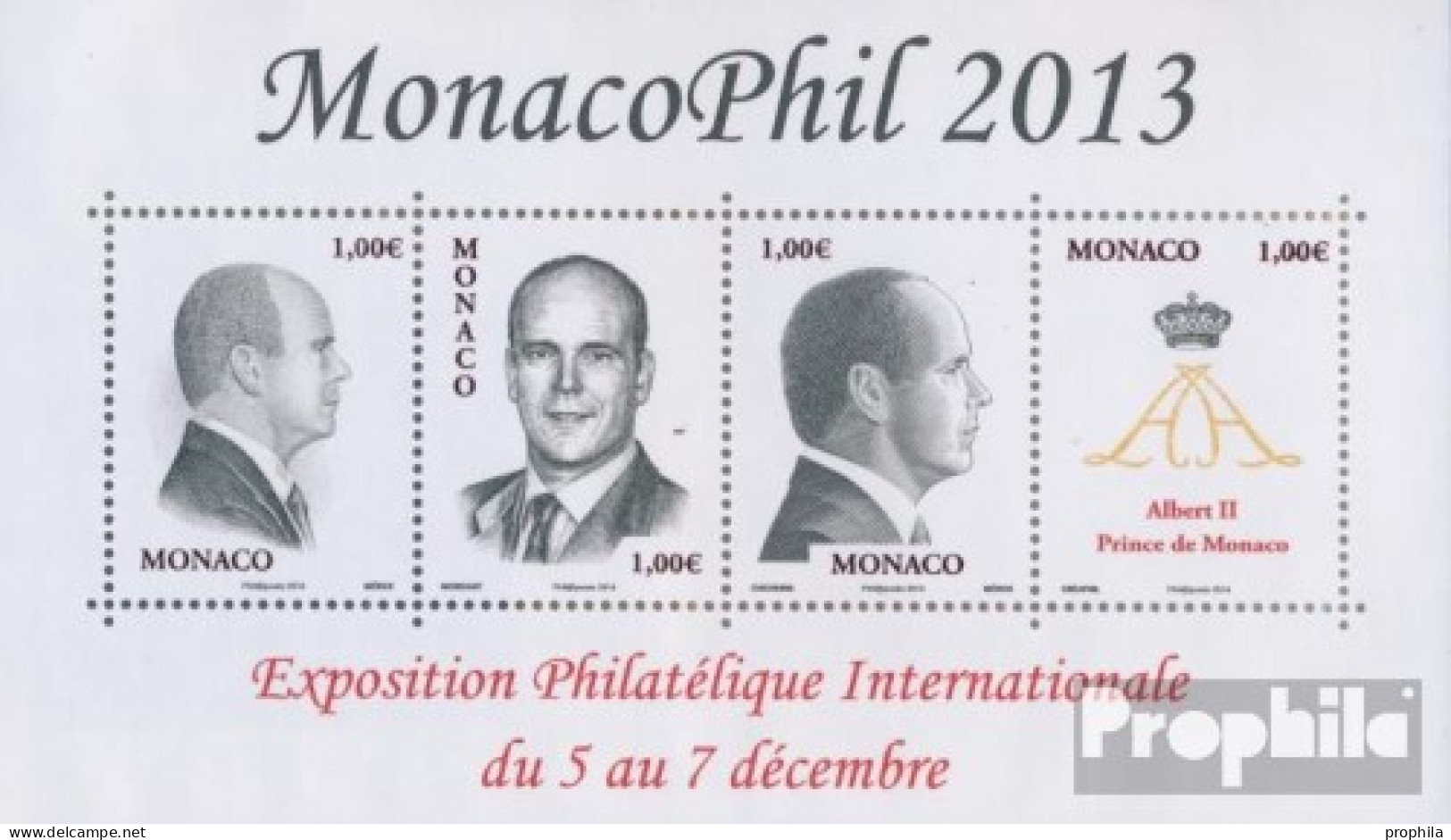 Monaco Block108 (kompl.Ausg.) Postfrisch 2013 Fürst Albert II. - Ongebruikt