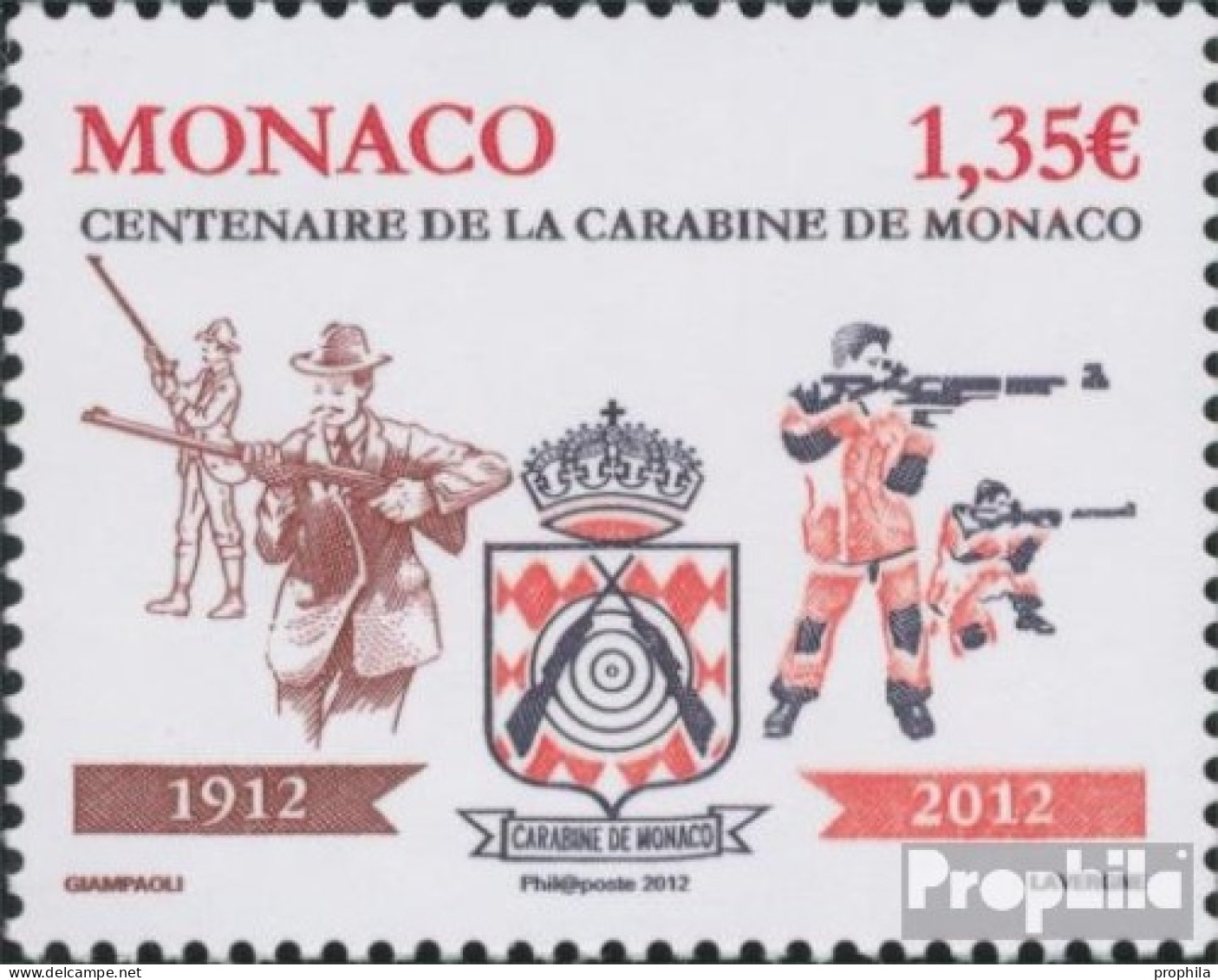 Monaco 3078 (kompl.Ausg.) Postfrisch 2012 Schützenverein - Nuevos