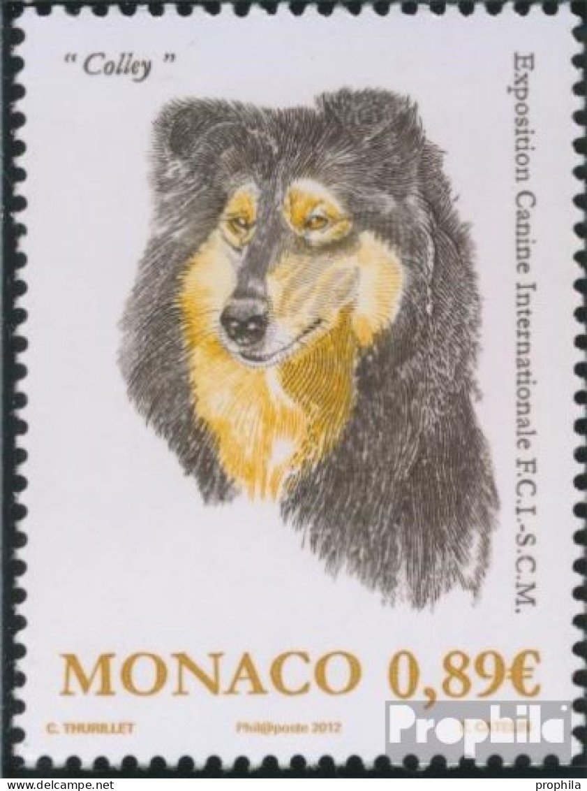 Monaco 3074 (kompl.Ausg.) Postfrisch 2012 Hundeausstellung - Neufs