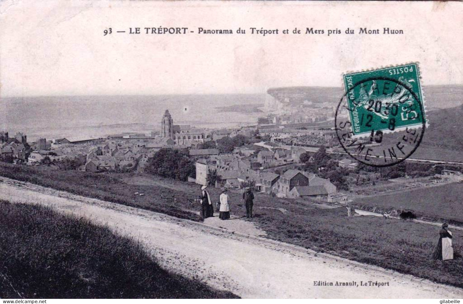 76 - Seine Maritime -  LE TREPORT -  Panorama Du Treport Et De Mers Pris Du Mont Huon - Le Treport
