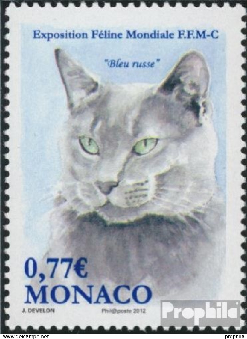 Monaco 3068 (kompl.Ausg.) Postfrisch 2012 Katzenausstellung - Nuevos