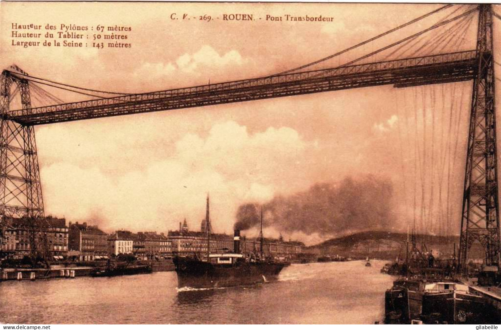 76 - Seine Maritime -  ROUEN -  Le Pont Transbordeur - Rouen