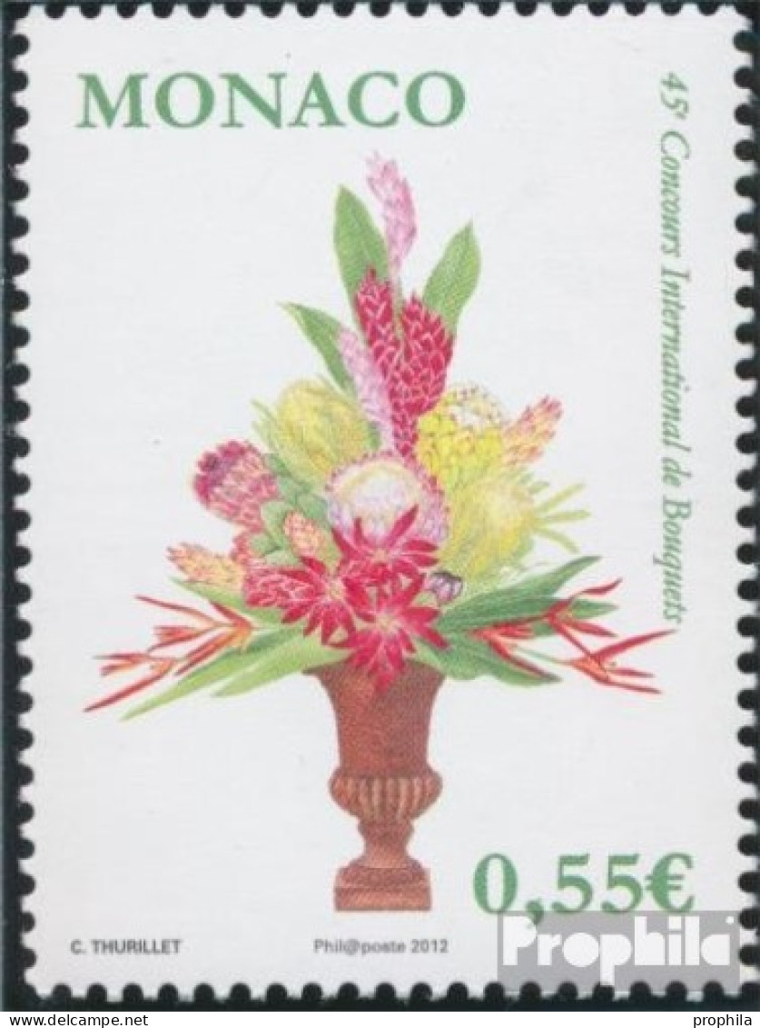 Monaco 3067 (kompl.Ausg.) Postfrisch 2012 Blumen Binderei - Neufs