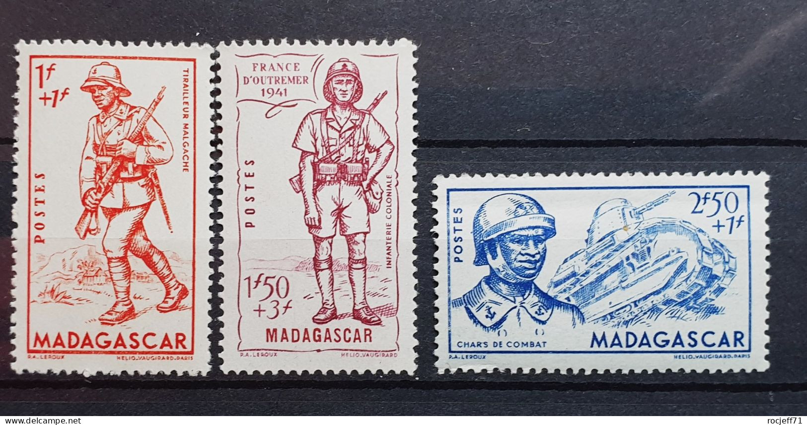 04 - 24 -  Madagascar N° 226 - 227 - 228 **  - MNH - Série Complète - Nuovi