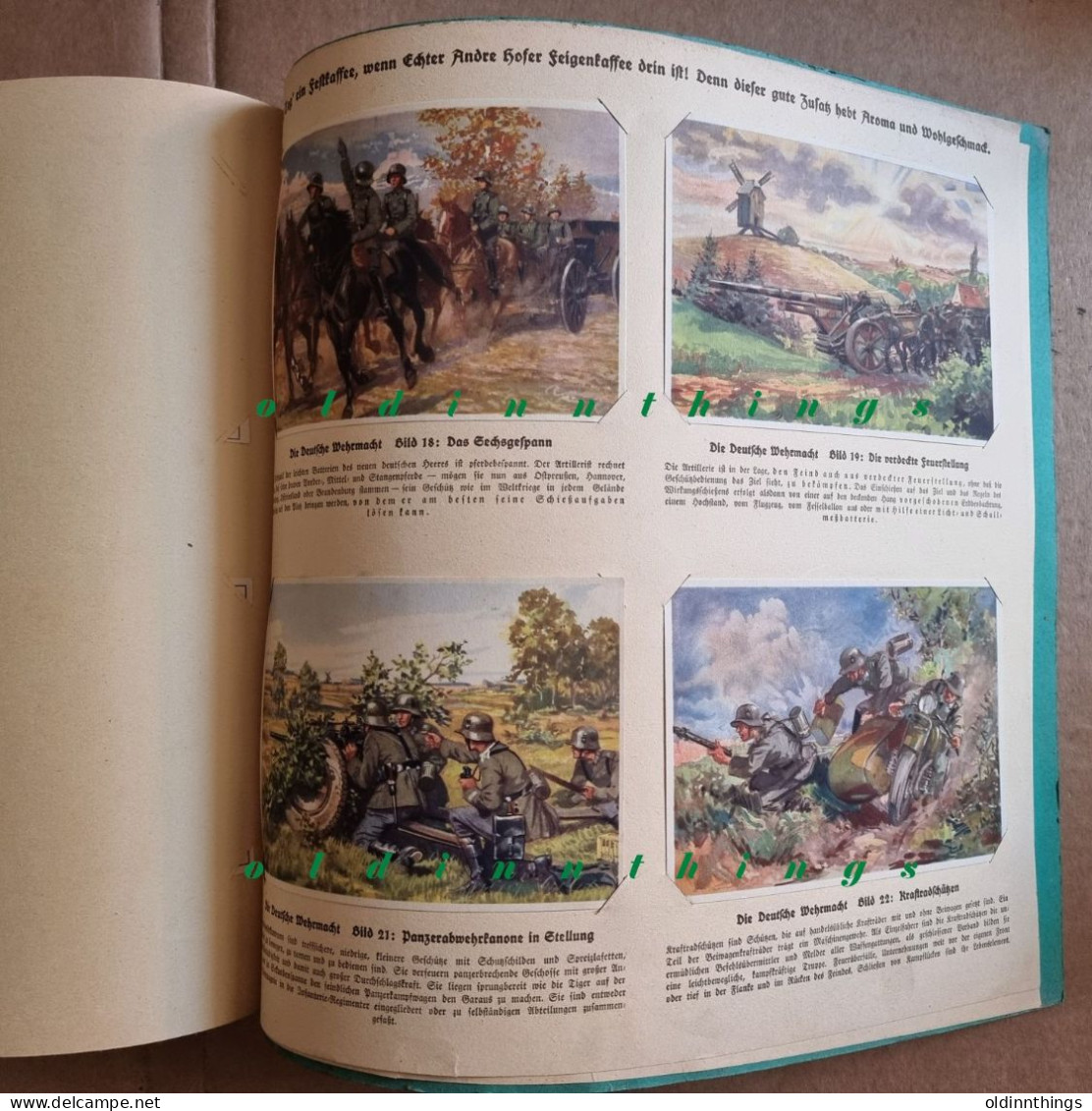 Andre Hofer Die deutsche Wehrmacht Sammel-Bilderalbum Propaganda 2.WK komplett mit 50 Bildern extrem selten