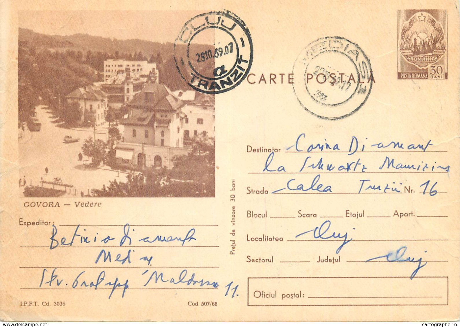 Postal Stationery Postcard Romania Govora - Rumänien