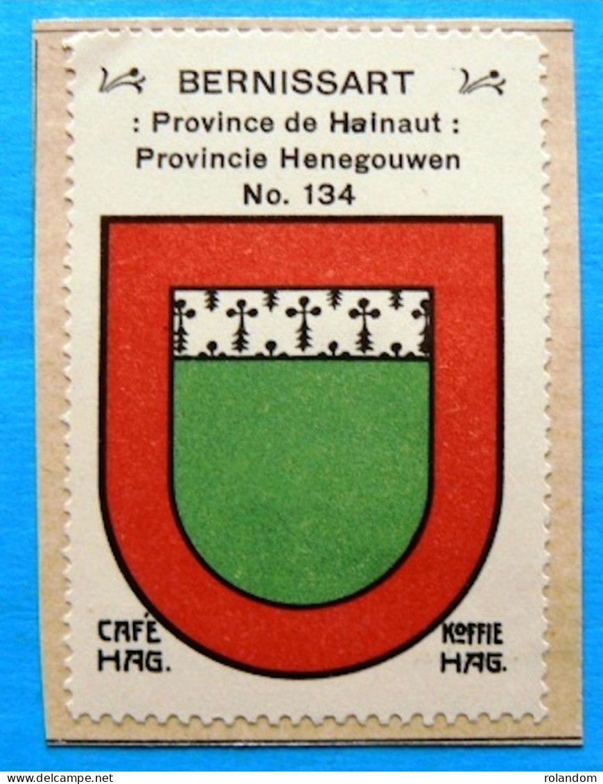 Hainaut N134 Bernissart Timbre Vignette 1930 Café Hag Armoiries Blason écu TBE - Tee & Kaffee