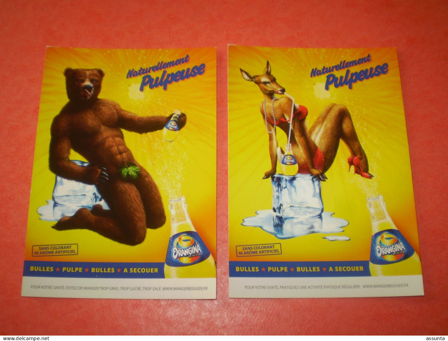 ORANGINA  Naturellement Pulpeuse - Werbepostkarten