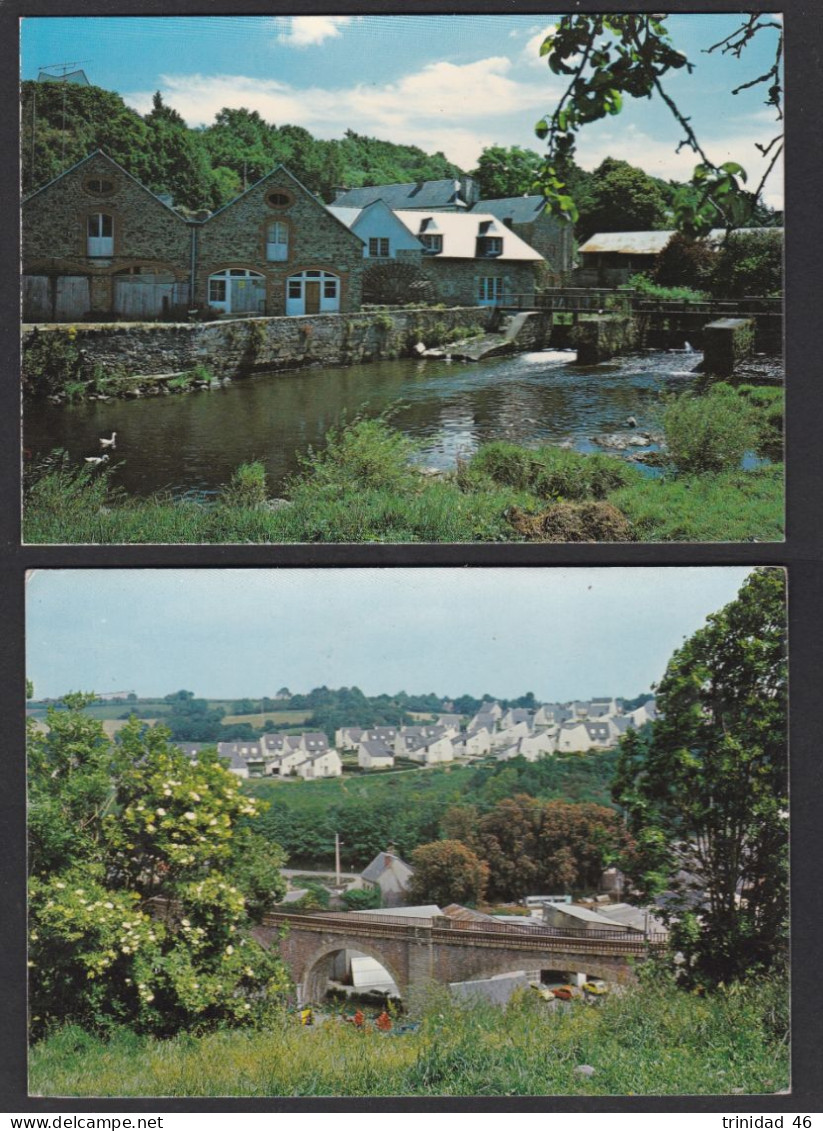 PONTRIEUX 22  ( LES ANNEES 80 ) LOT DE 2 CARTES - Pontrieux