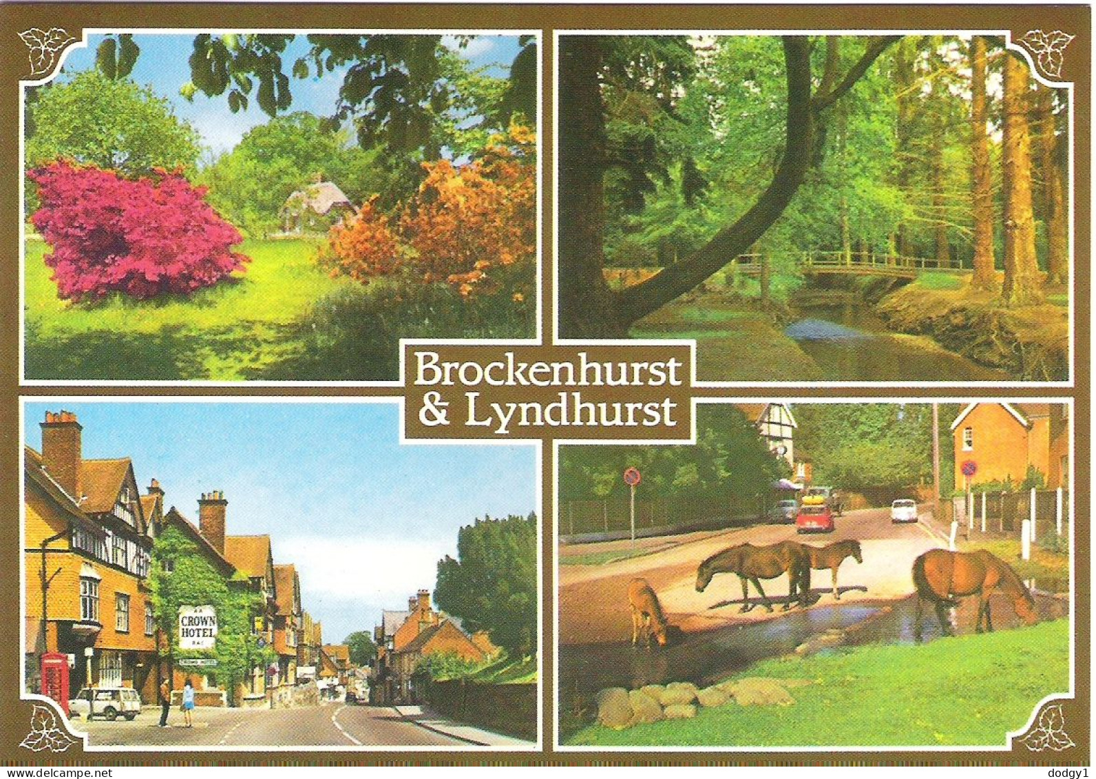 SCENES FROM BROCKENHURST AND LYNDHURST, HAMPSHIRE, ENGLAND. UNUSED POSTCARD Mm3 - Sonstige & Ohne Zuordnung