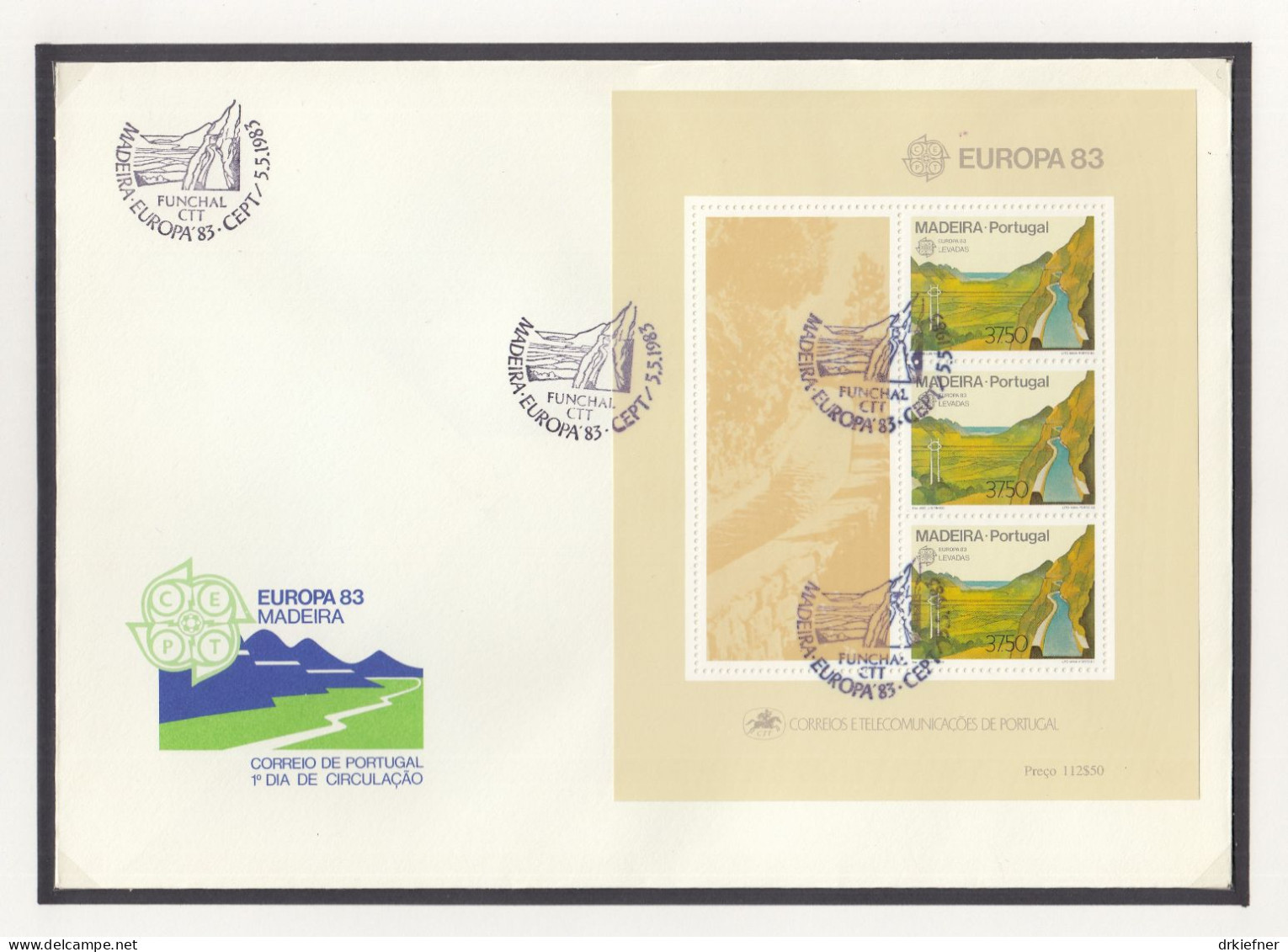 MADEIRA  Block 4, FDC, Europa CEPT: Große Werke Des Menschlichen Geistes, 1983 - Madère