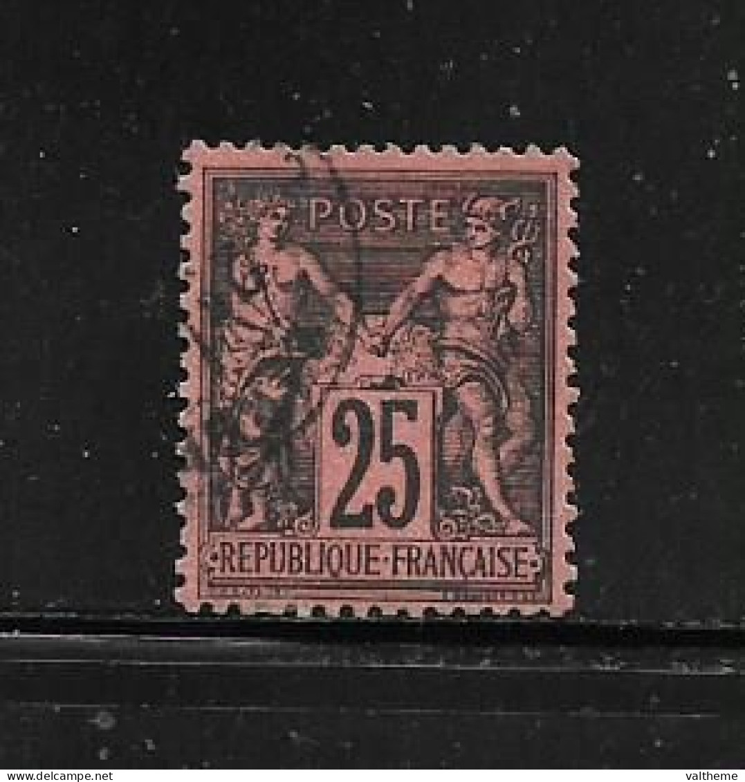 FRANCE  ( FR1 - 206 )   1878  N° YVERT ET TELLIER  N°  91 - 1876-1898 Sage (Tipo II)