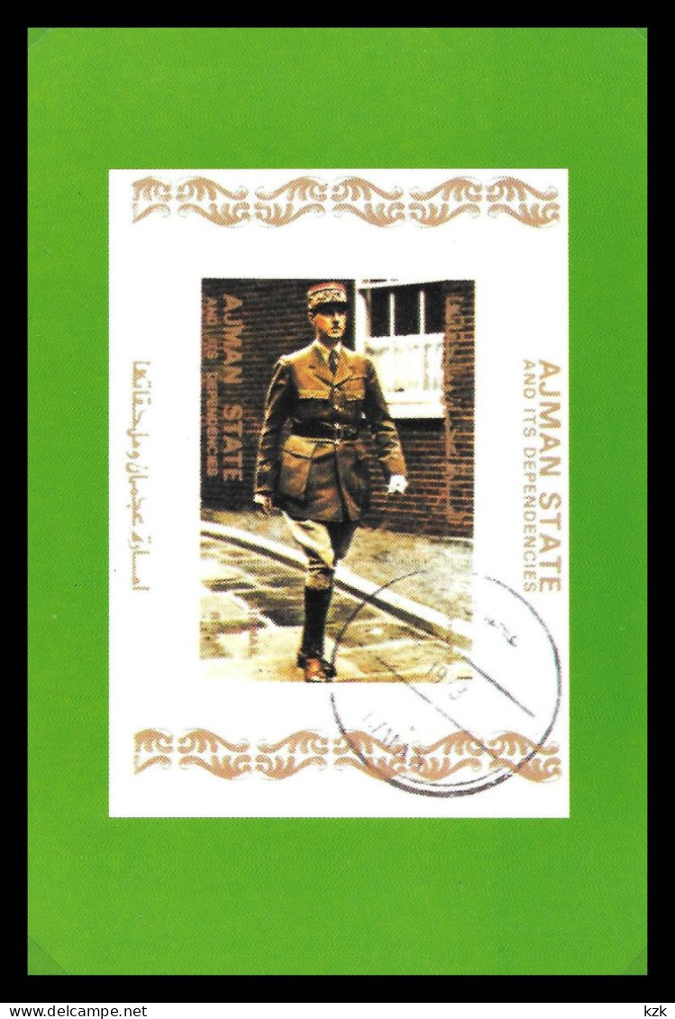 1 07	01	301	-	Carte Postale De Collection – Général De Gaulle - De Gaulle (Generaal)