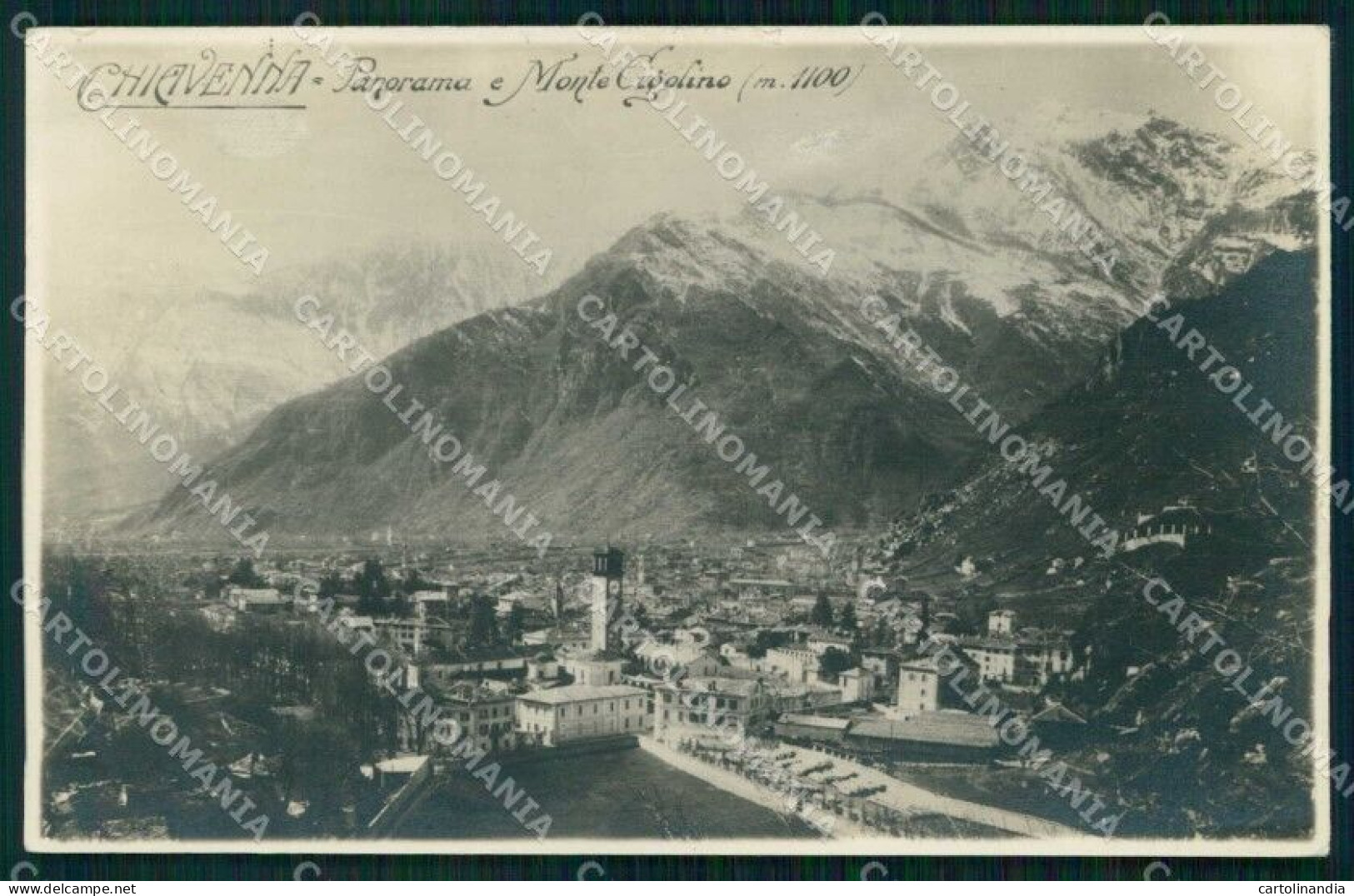 Sondrio Chiavenna Monte Cigolino Foto Cartolina RT2801 - Sondrio