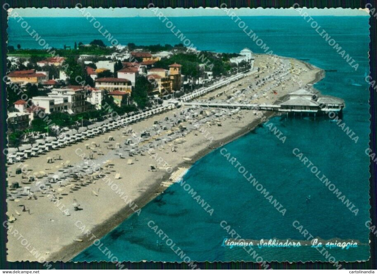 Udine Lignano Sabbiadoro Spiaggia FG Foto Cartolina RT4376 - Udine