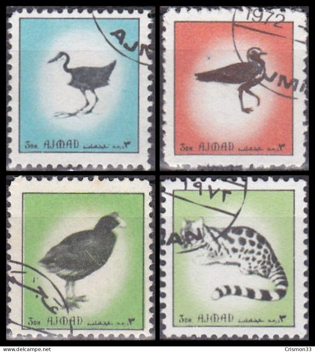 1972 - AJMAN - FAUNA - MICHEL 2508,2510,2512,2517 - Sonstige - Asien