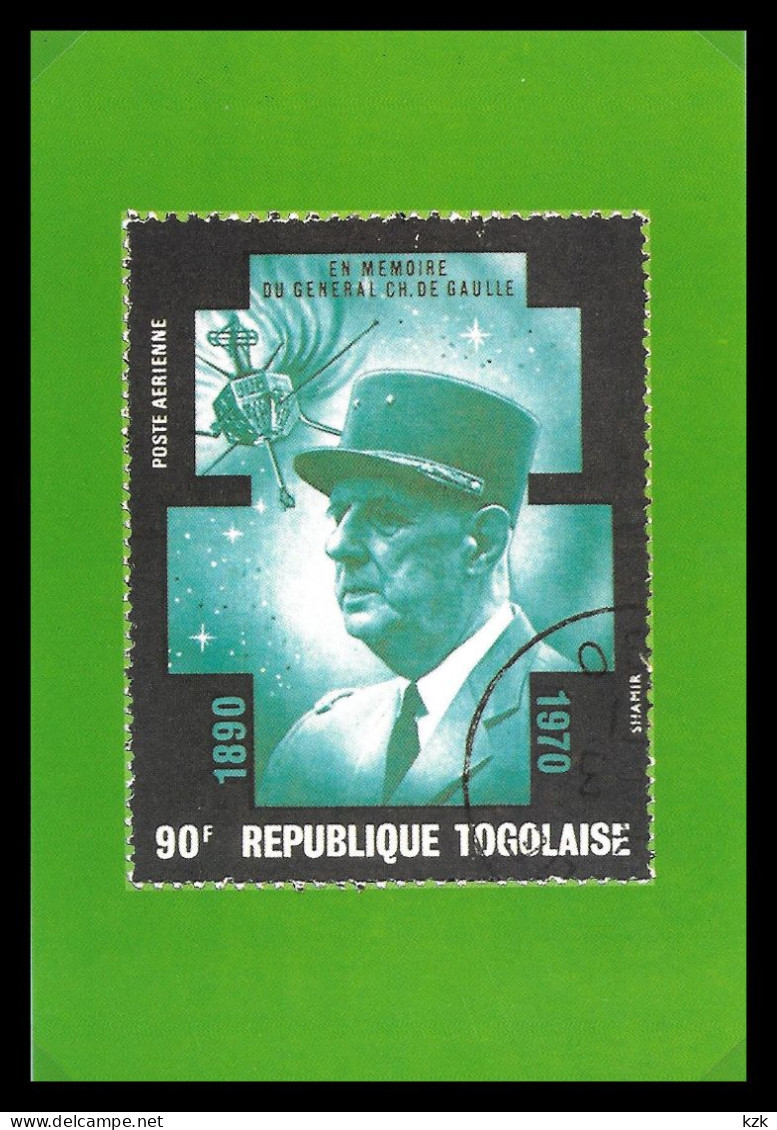 1 07	01	304	-	Carte Postale De Collection – Général De Gaulle - De Gaulle (General)