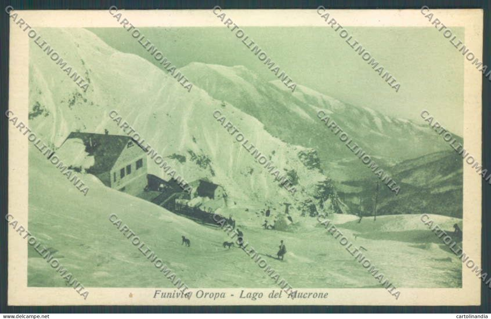 Biella Oropa Funivia Lago Mucrone Cartolina ZT5513 - Biella