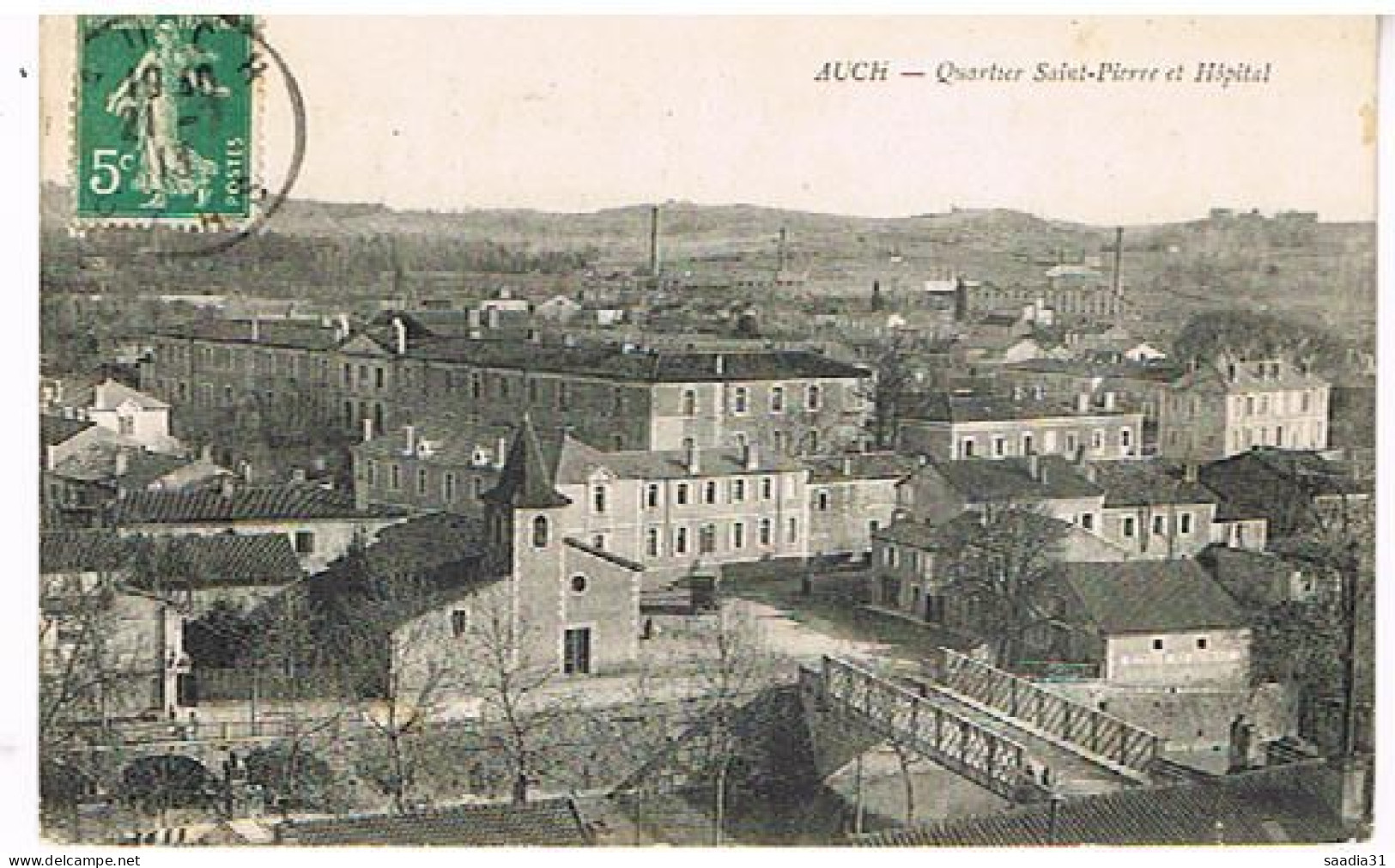 32  AUCH    QUARTIER  SAINT PIERRE  ET L HOPITAL  1913 - Auch