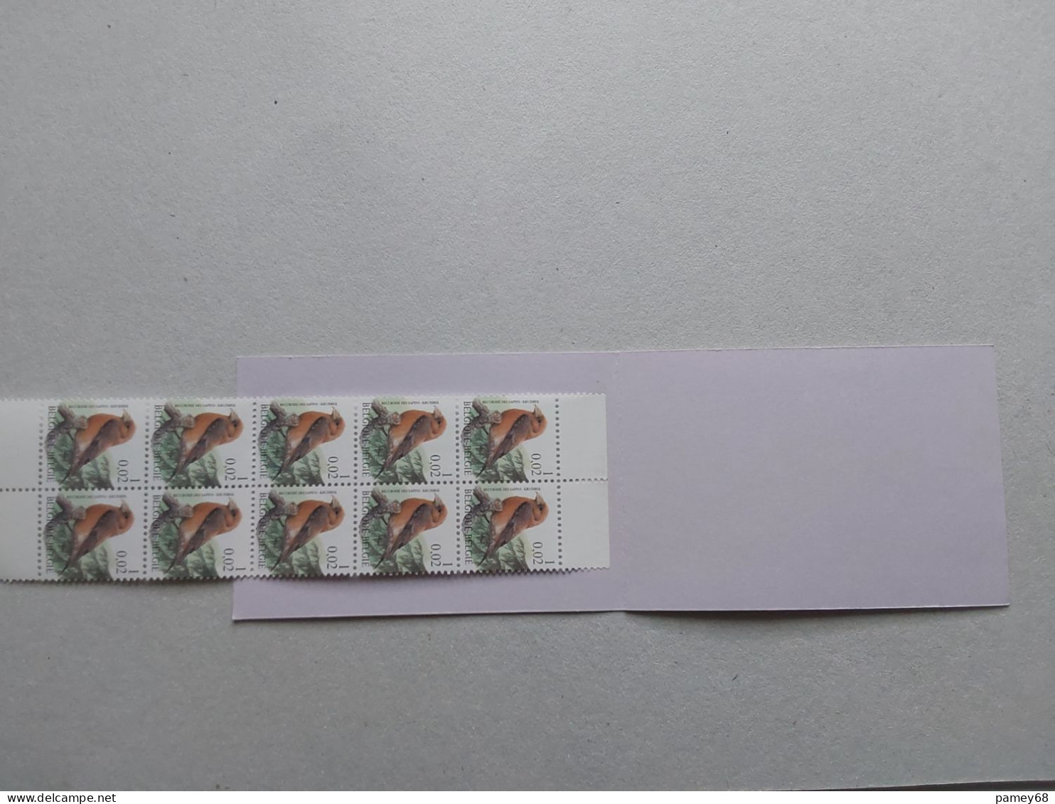 Carnet Privé 1985 - 2000, 15 Ans De Timbres Oiseaux André Buzin Bec Croise Des Sapins - 1985-.. Pájaros (Buzin)