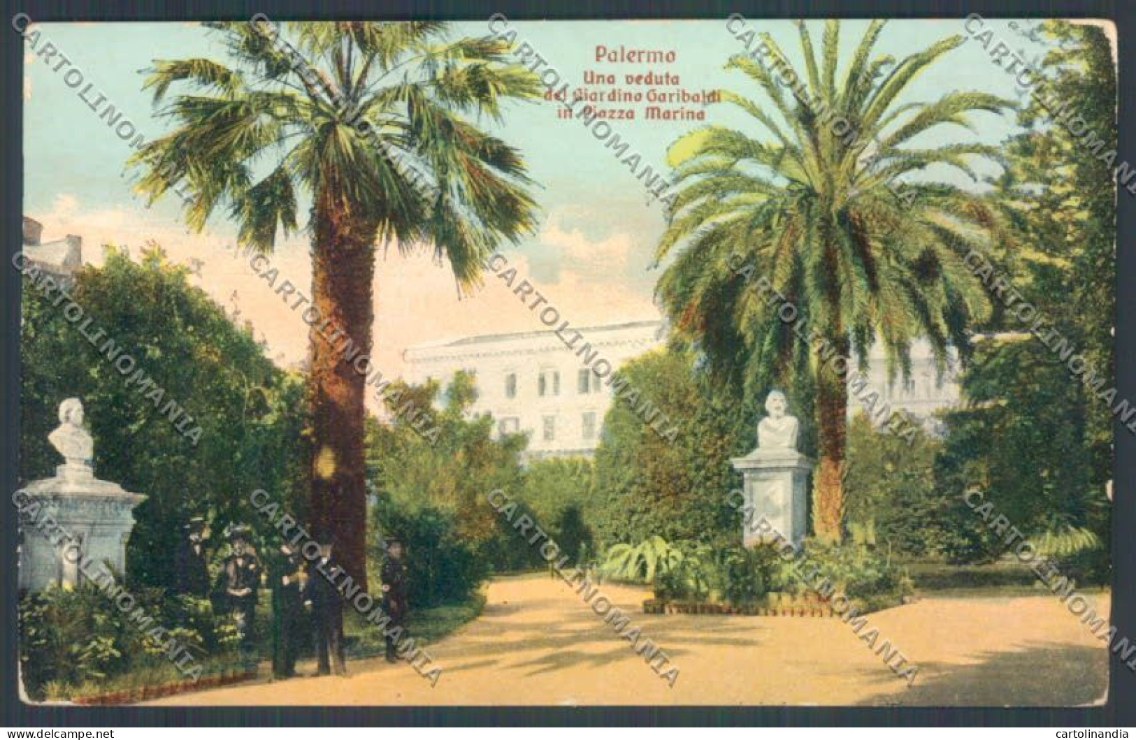Palermo Città Garibaldi PIEGHINA Cartolina ZT7709 - Palermo