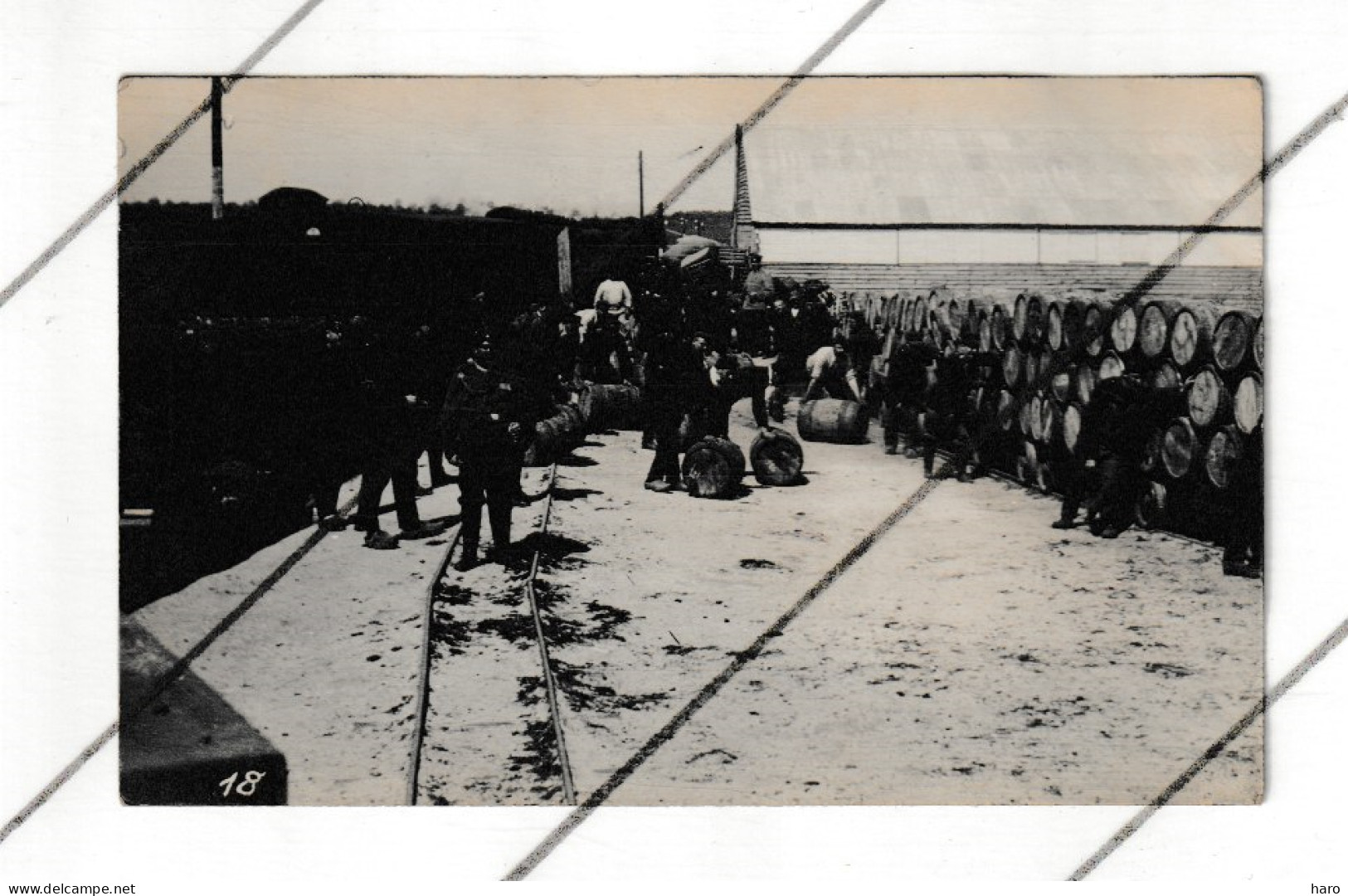 Guerre 14/18 - SOLTAU Camp - Déchargement D'un Train De Marchandises Par Des Prisonniers - Armée Belge - Lager (B352) - Weltkrieg 1914-18