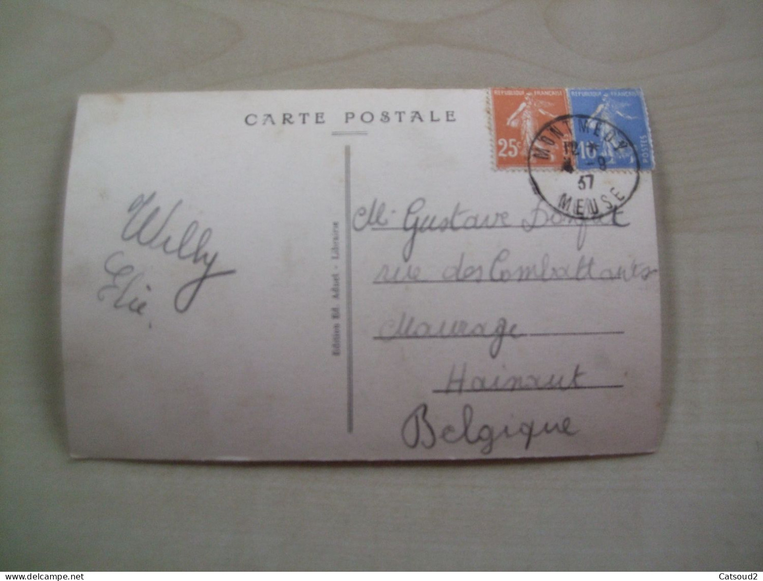 Carte Postale Ancienne 1937 MONTMEDY Le Pont-levis - Montmedy