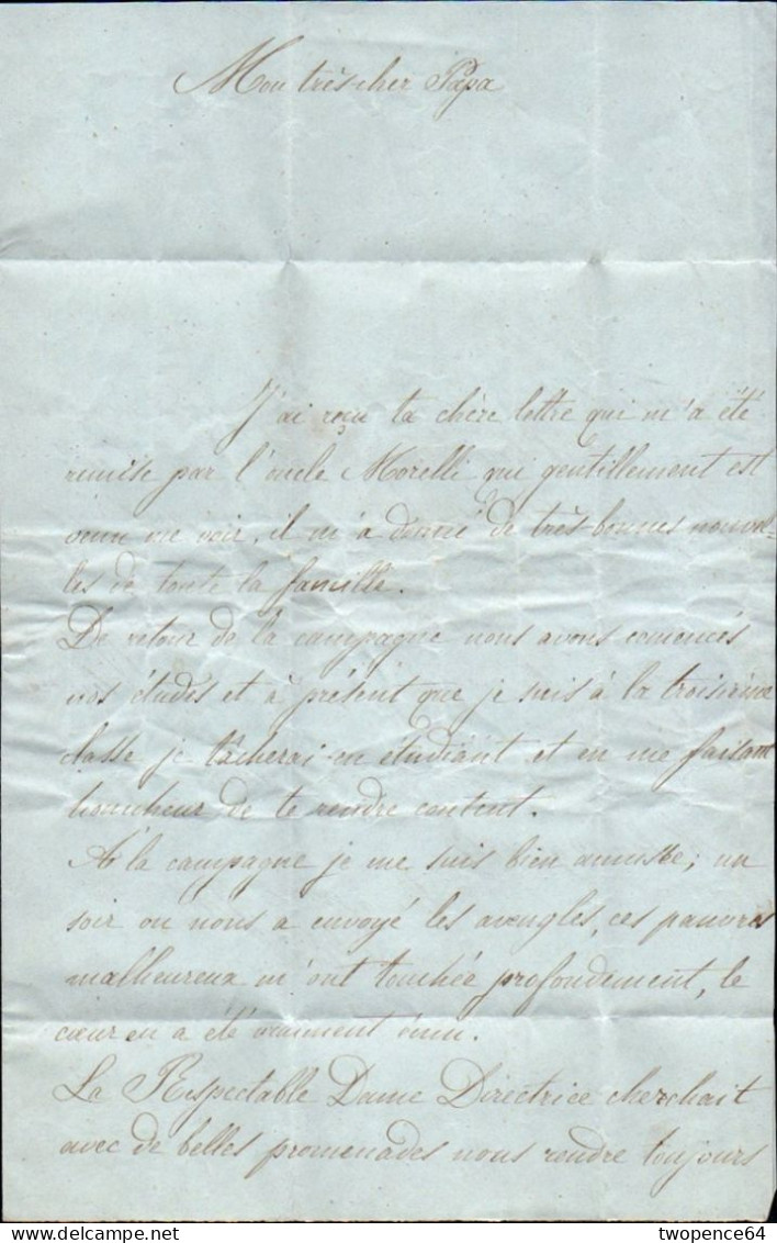 B18 - LETTERA PREFILATELICA DA MILANO A CASALE MONFERRATO 1841 - 1. ...-1850 Prefilatelia