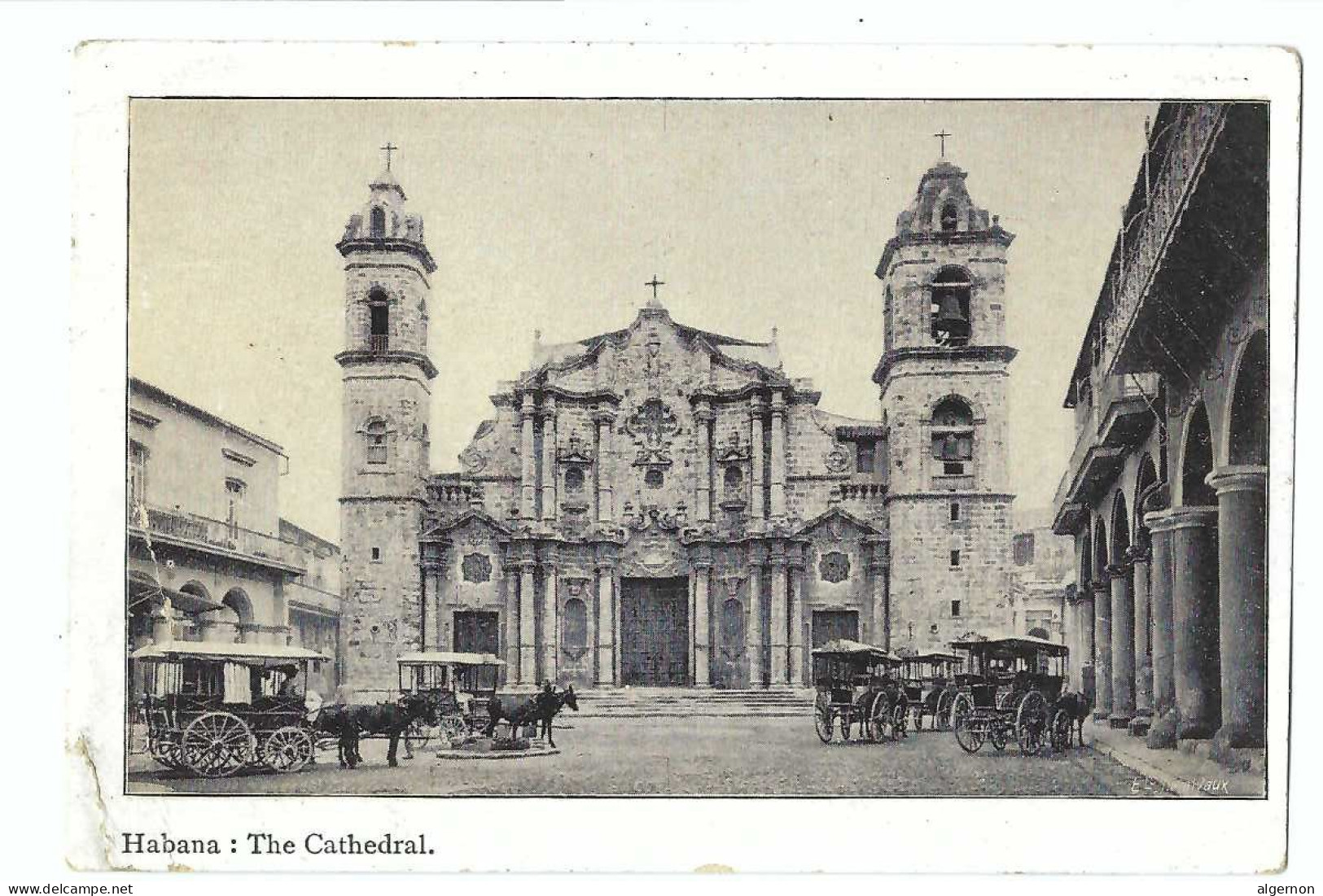 32302 - Habana The Cathedral Red Star Line - Round The World Cruise R.M.S - Publicité