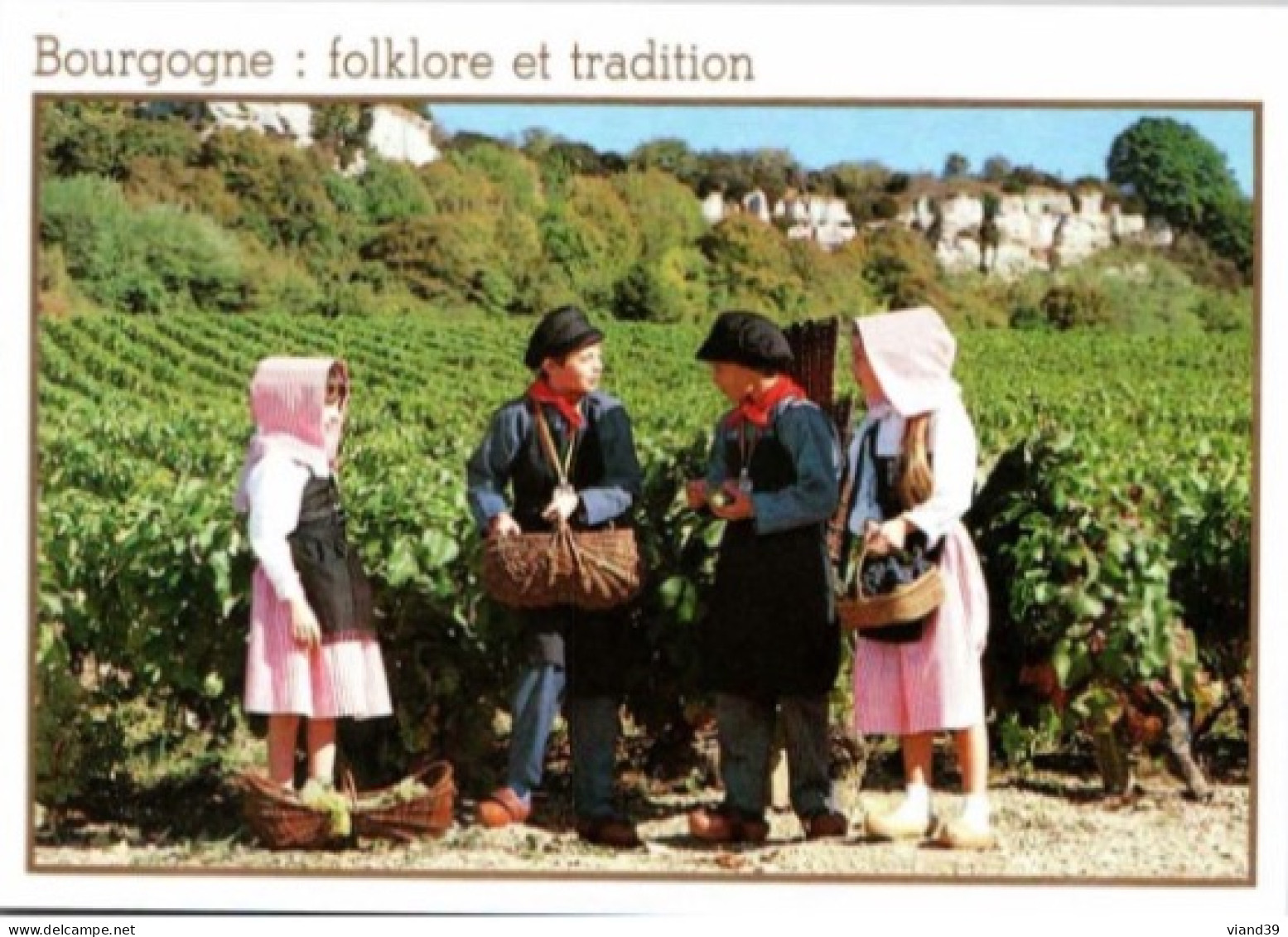 BOURGOGNE. -  Foklore Et Tradition : Enfants En Costumes Traditionnels - Costumes