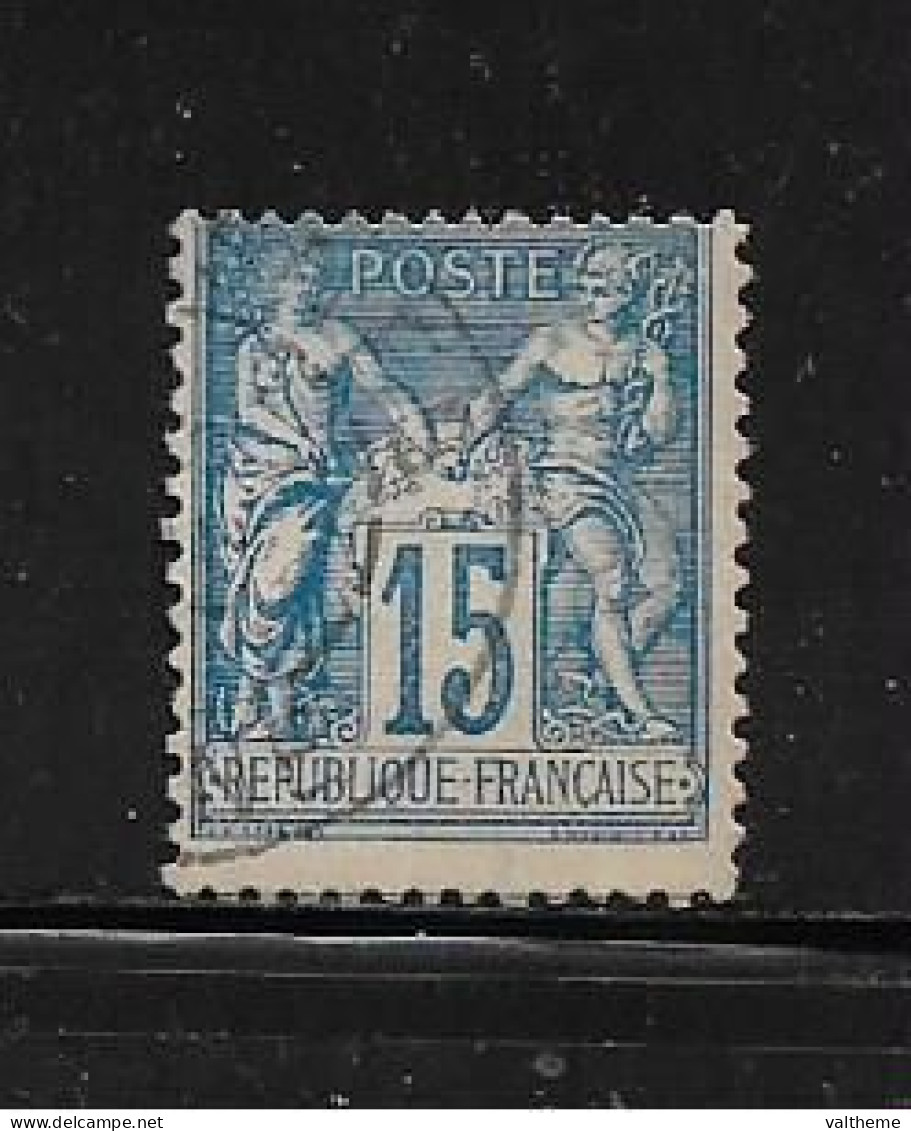 FRANCE  ( FR1 - 223 )   1892  N° YVERT ET TELLIER  N°  101 - 1876-1898 Sage (Tipo II)