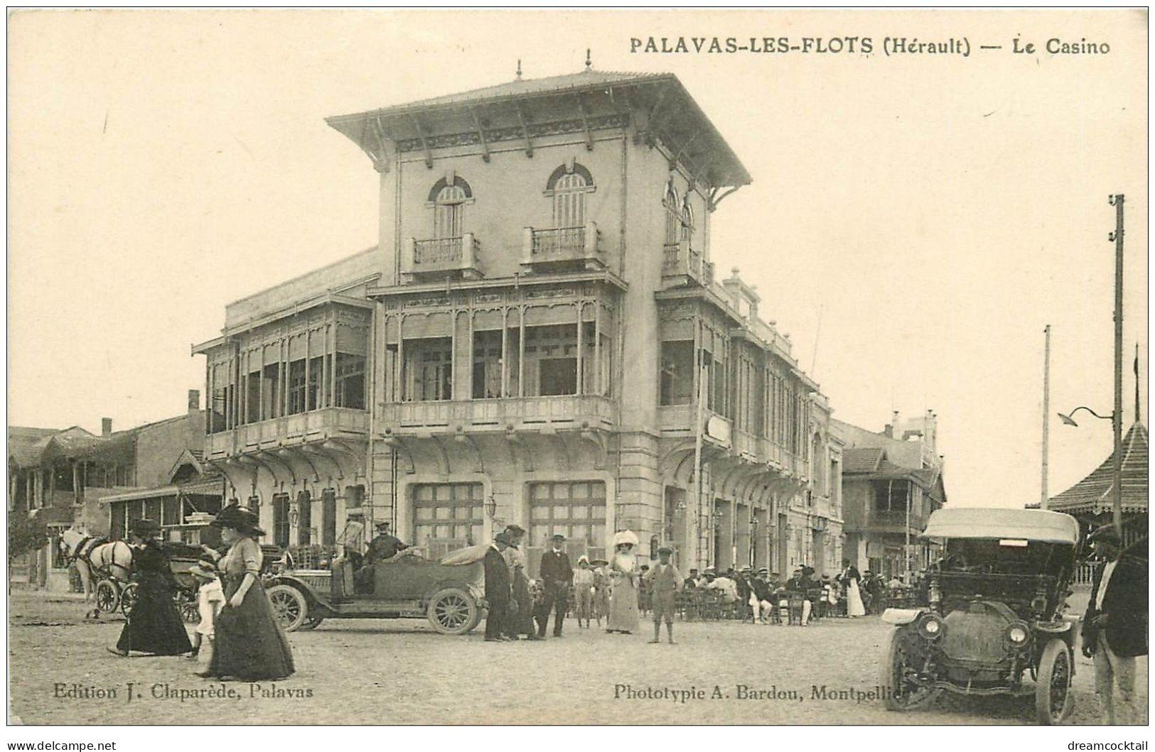 34 PALAVAS-LES-FLOTS. Le Casino Superbes Voitures Anciennes - Palavas Les Flots