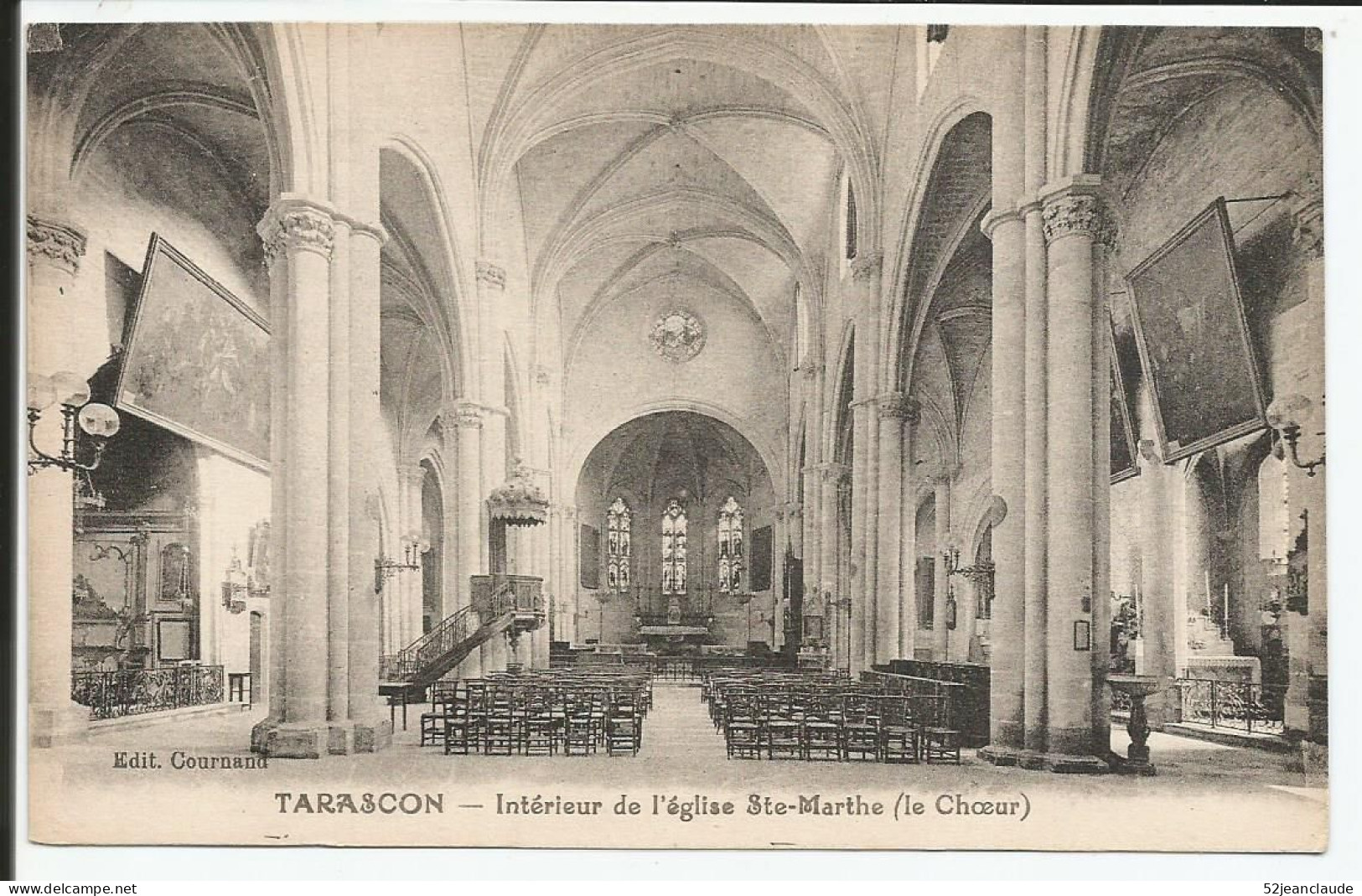 Intérieur De L'Eglise Sainte Marthe Le Choeur  1915   N° - Tarascon