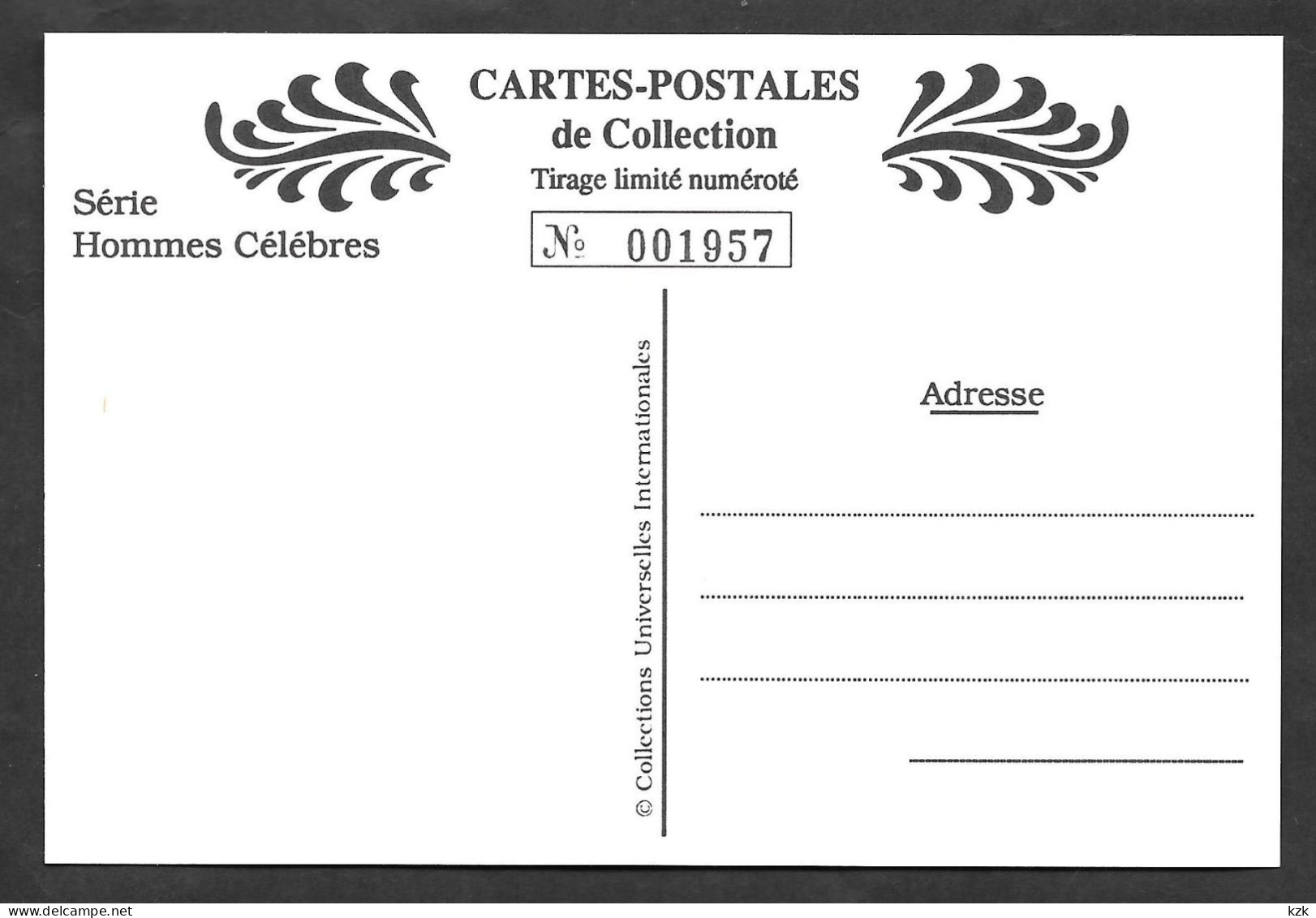 1 07	01	311	-	Carte Postale De Collection – Général De Gaulle - De Gaulle (General)