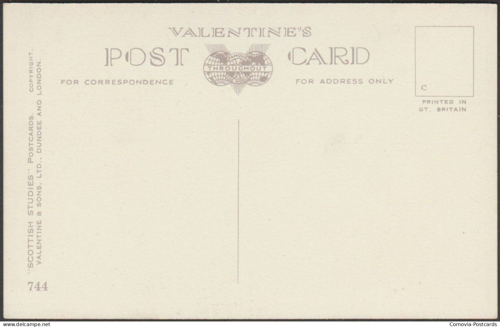 Scottish Studies - In The Highlands, C.1940s - Valentine's Postcard - Autres & Non Classés