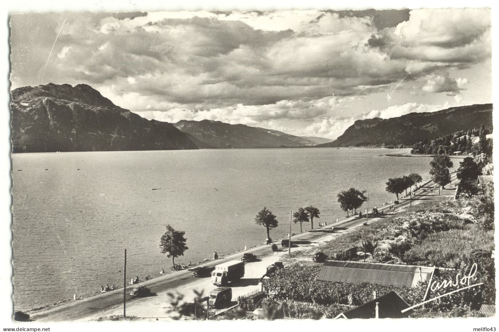 73/ CPSM -  La Route D'Aix Les BAins Et Le LAc Du Bourget - Aix Les Bains