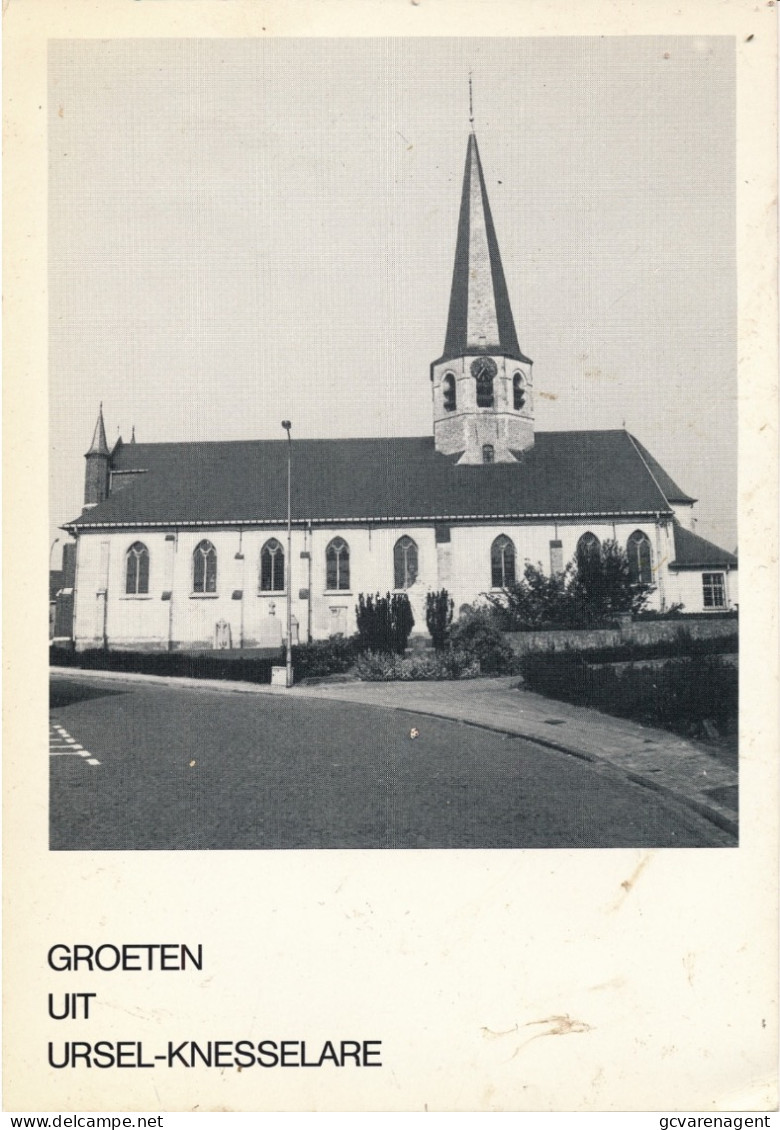 GROETEN UIT URSEL - KNESSELARE      SINT MEDARDUSKERK      ZIE AFBEELDINGEN - Knesselare