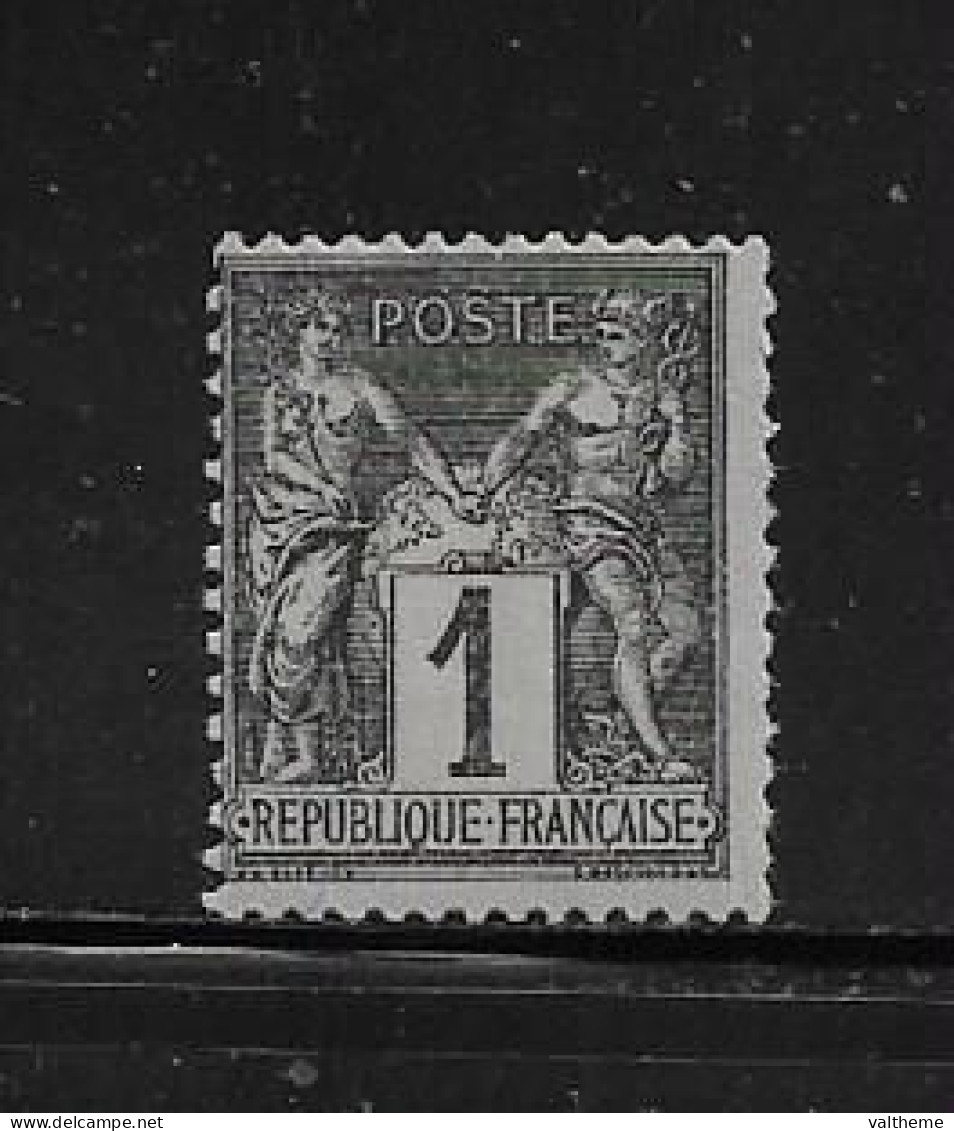FRANCE  ( FR1 - 227 )   1877  N° YVERT ET TELLIER  N°  83  N** - 1876-1898 Sage (Type II)