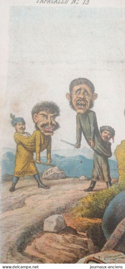 1878 LE PERROQUET - Augusto GROSSI - CARICATURE POLITIQUE - ANGLETERRE - ITALIE - ALLEMAGNE - TURQUIE - GRECE - RUSSIE - 1850 - 1899