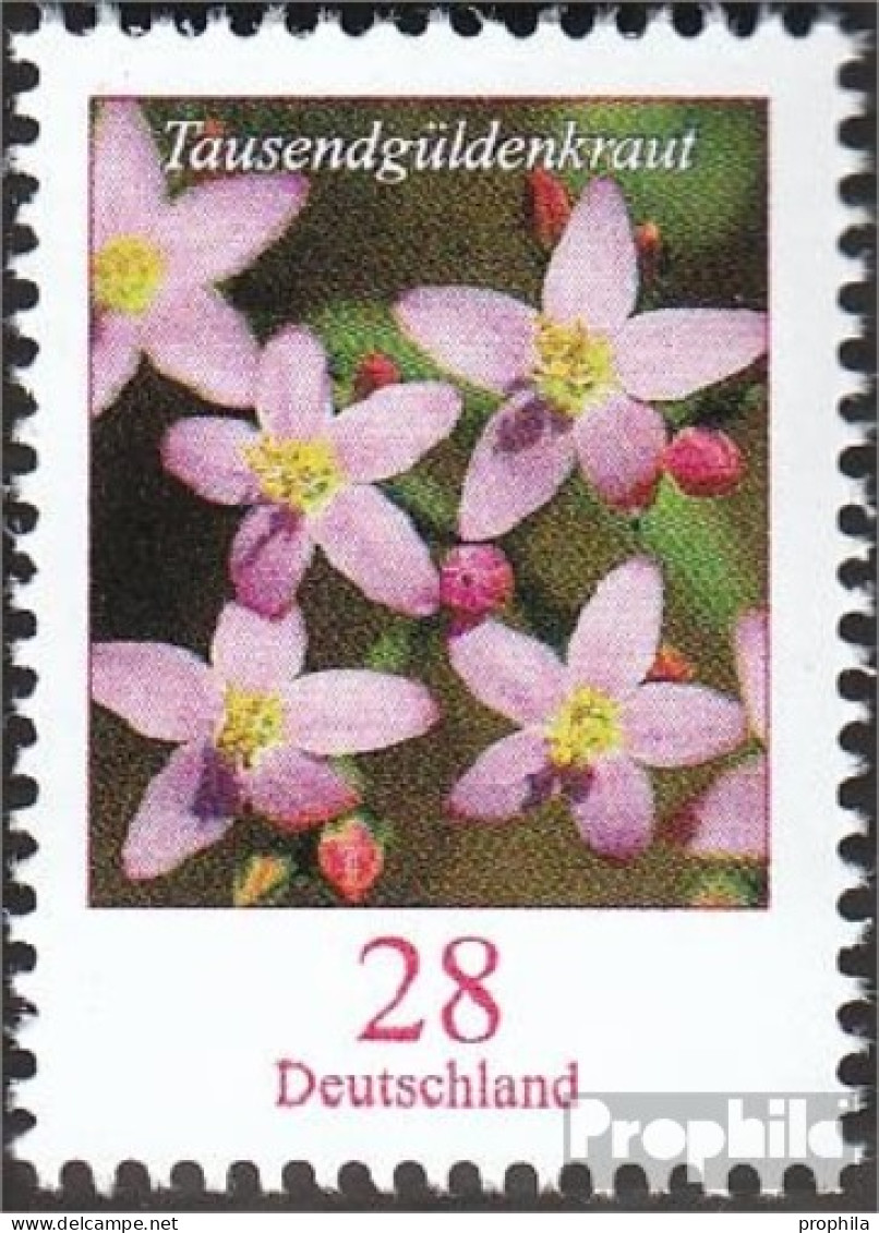 BRD 3088 (kompl.Ausg.) Postfrisch 2014 Blumen - Tausendgüldenkraut - Ungebraucht
