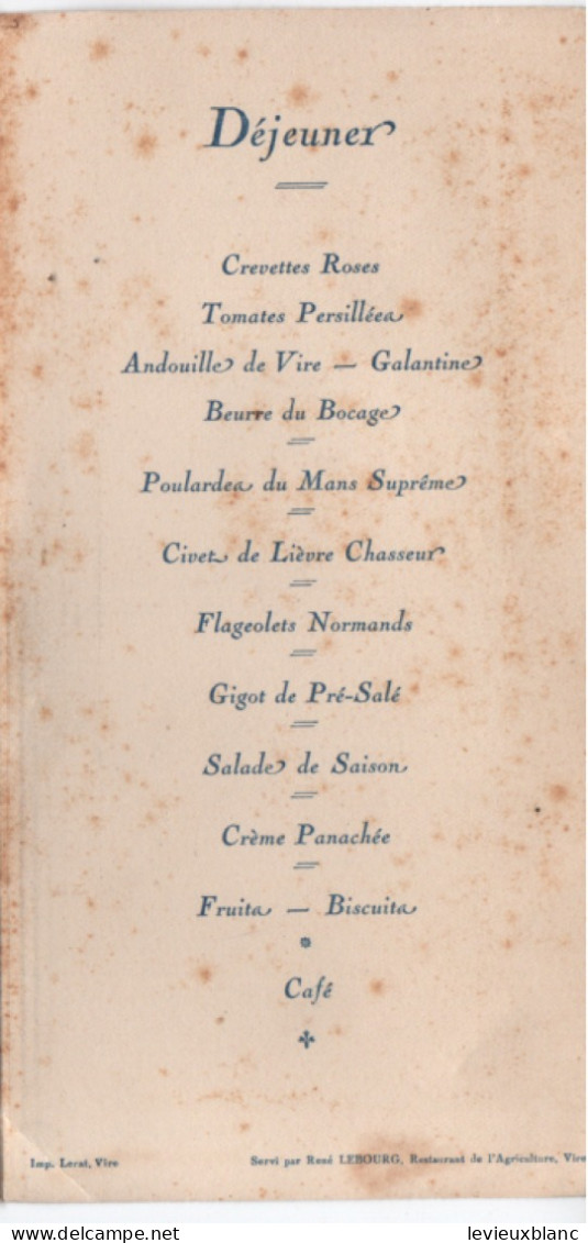 "Banquet offert à M Auguste MADELAINE " / Menu/ Conseiller d'arrondissement/ Légion d'Honneur/ 1929     MENU330