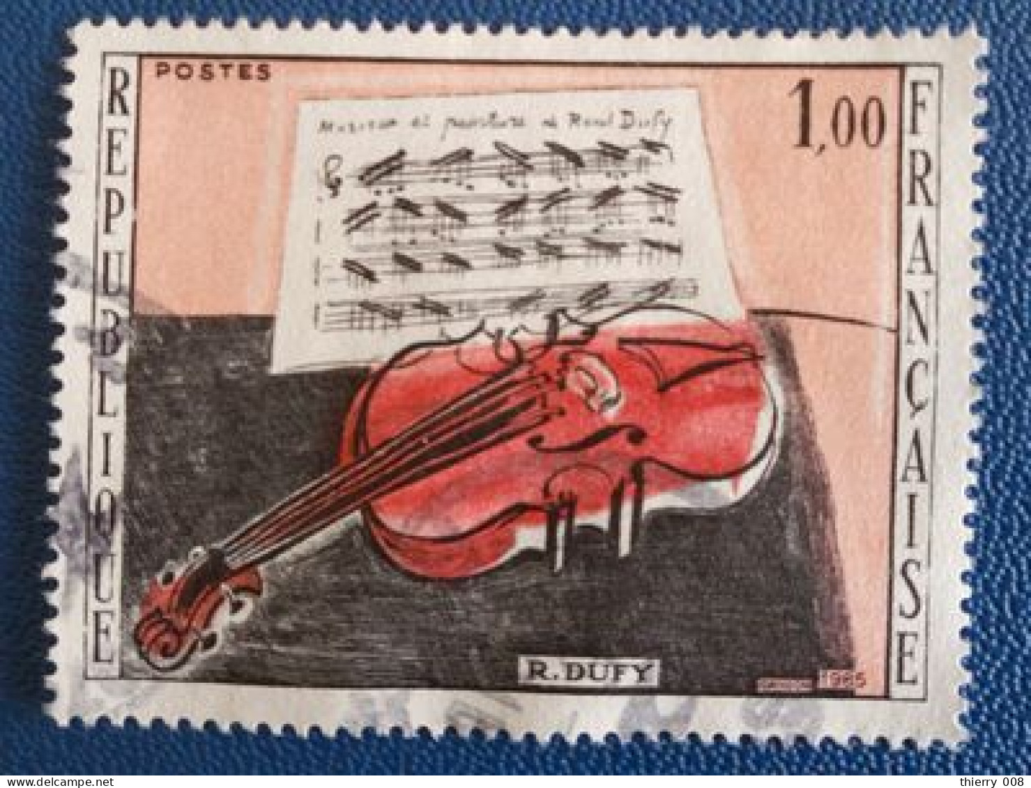 1459 France 1965 Oblitéré Le Violon Rouge De Raoul Duffy - Used Stamps