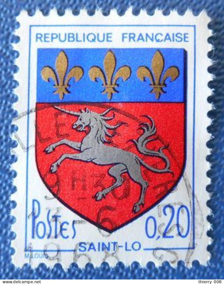 1510 France 1966 Oblitéré Armoiries Des Villes Saint Lô - Used Stamps