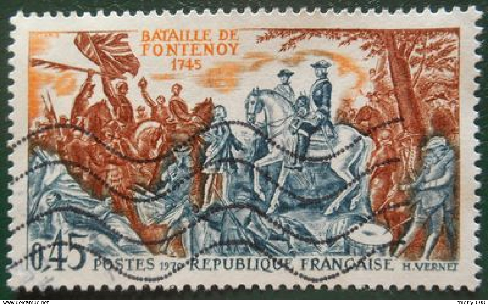 1657 France 1970 Oblitéré Bataille De Fontenoy - Oblitérés