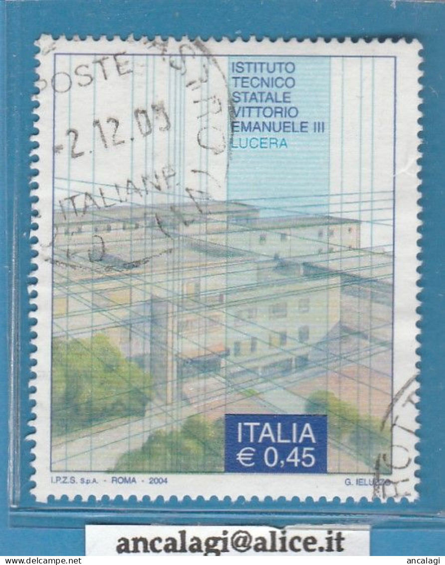 USATI ITALIA 2004 - Ref.0945 "ISTITUTO TECNICO VITT. EM. III°, LUCERA" 1 Val. - - 2001-10: Oblitérés